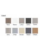 Contenitore medio - anta vetro trasparente con serratura sovrapposta - cm 90x45x119h