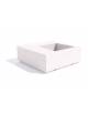 Panchina in cemento quadrata monoblocco con fioriera cm 80x80 - colore Grigio sabbiato - cm 140x140x45h - Conforme ai CAM