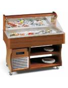 Carrello refrigerato per pesce - Lunghezza cm. 206