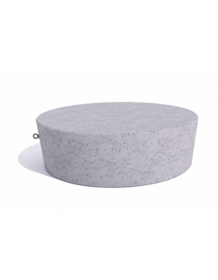 Panchina tonda svasata monoblocco in cemento calcestruzzo colore Grigio pietra - cm Ø151x45h - Conforme ai CAM