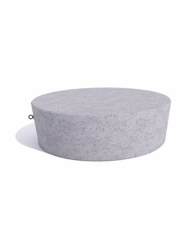 Panchina tonda svasata monoblocco in cemento calcestruzzo colore Grigio travertino - cm Ø151x45h - Conforme ai CAM