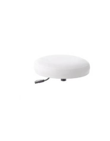 SGABELLO GIREVOLE CON BASE IN ALLUMINIO E SEDILE IN ACCIAIO - PISTONE A GAS 140MM
