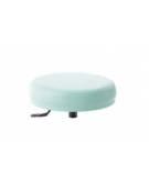 SGABELLO GIREVOLE CON BASE IN ALLUMINIO E SEDILE IN ACCIAIO - PISTONE A GAS 140MM