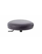 SGABELLO GIREVOLE CON BASE IN ALLUMINIO E SEDILE IN ACCIAIO - PISTONE A GAS 140MM