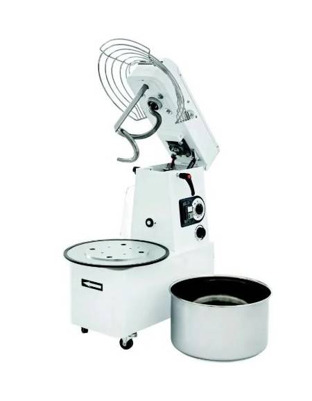 Impastatrice a spirale con velocità variabile - Capacità Kg 6 d'impasto - Monofase