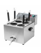 Cuocipasta elettrico da banco appoggio con kit di 4 cestelli tondi - Monofase Kw 3,25 - cm 45x56x42h