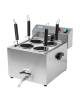 Cuocipasta elettrico da banco appoggio con kit di 4 cestelli tondi - Monofase Kw 3,25 - cm 45x56x42h