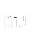 CUOCIPASTA ELETTRICO DA BANCO - CAPACITA' 25 LT - POTENZA 8,25 KW - CM 60x60x29h
