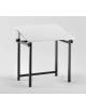 TAVOLO DA DISEGNO SCOLASTICO - PIANO BIANCO ELEVABILE E CON INCLINAZIONE REGOLABILE- CM 105X75X75/105H -Testato CATAS
