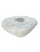 Panchina monoblocco a forma di sasso in cemento calcestruzzo colore Bianco sabbiato - cm 200x200x46h - Conforme ai CAM