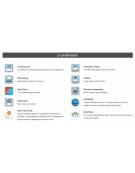 Forno a convezione ventilato professionale a gas 10 teglie gn GN 2/1 - Comandi Touch Screen