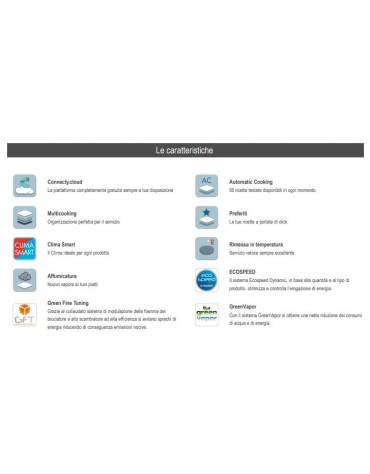 Forno a convezione ventilato professionale a gas 10 teglie gn GN 2/1 - Comandi Touch Screen
