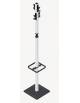 Appendiabito a colonna stelo a 4 posti con componenti in plastica colore nero - Stelo grigio , nero oppure bianco