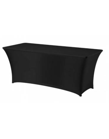 Copritavola da bar elasticizzato per tavolo alto da ø80 a ø85 cm - Colore tessuto Bianco- Dimensioni mm ⌀ 850x1150h