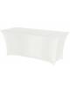 Copritavola elasticizzato per tavolo rettangolare cm 150x76x73h - Colore tessuto bianco