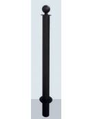 Dissuasore amovibile con anelli in tubolare di acciaio zincato e verniciato con boccola per chiave universale-cm Ø8x131,7h