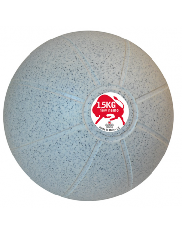 Palla medica rigonfiabile di gomma, colorata, peso kg 1,5