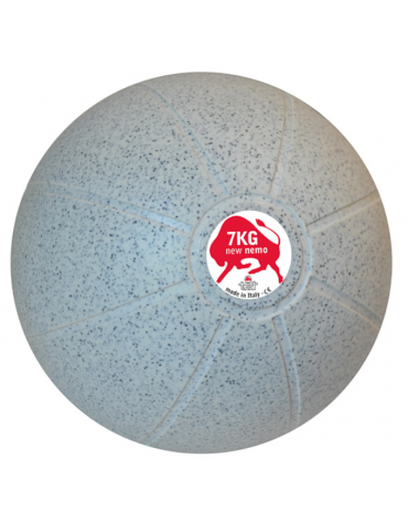 Palla medica rigonfiabile di gomma, colorata, peso kg 7