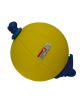 Palla medica attrezzata di gomma con valvola rigonfiabile, colorata, attrezzata con maniglia. Peso kg 1.
