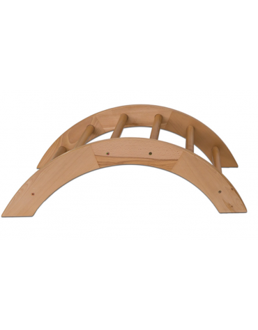 Scaletta semicircolare in legno bassa - dimensioni cm 90x60x30