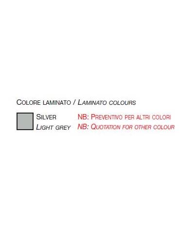 Banco vetrina con montanti in alluminio - senza luci - cm 93 x 39 x 92h
