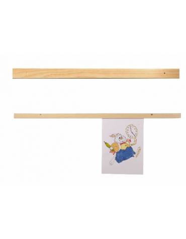 LISTELLO IN LEGNO A PARETE CM 120X4