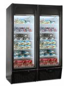 VETRINA SURGELATI VENTILATA VERTICALE 2 PORTE CM 134x82,5x196h