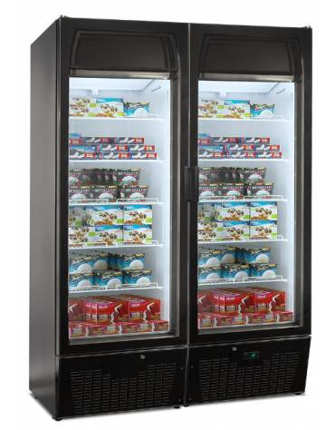 VETRINA SURGELATI VENTILATA VERTICALE 2 PORTE CM 134x82,5x196h