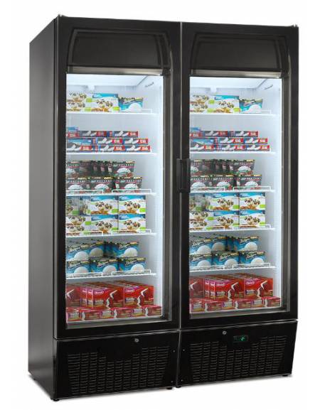 VETRINA SURGELATI VENTILATA VERTICALE 2 PORTE CM 134x82,5x196h