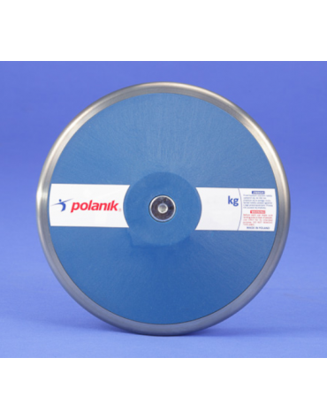 Disco Polanik omologato IAAF per competizioni -  peso kg 1,5 - di nylon bordato acciaio