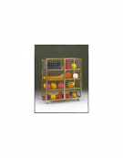 Armadio portattrezzi rete zincata cm.153x76x165h