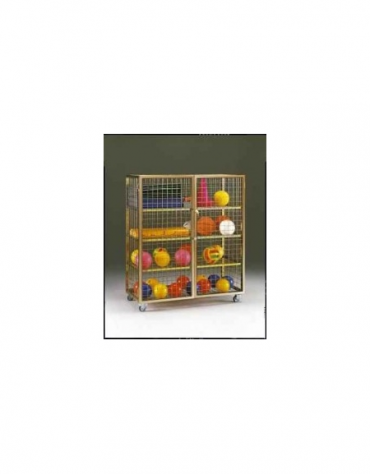 Armadio portattrezzi rete zincata cm.153x76x165h
