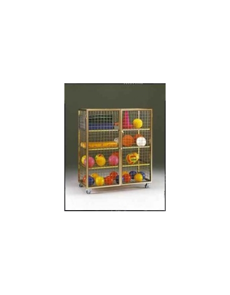 Armadio portattrezzi rete zincata cm.153x76x165h