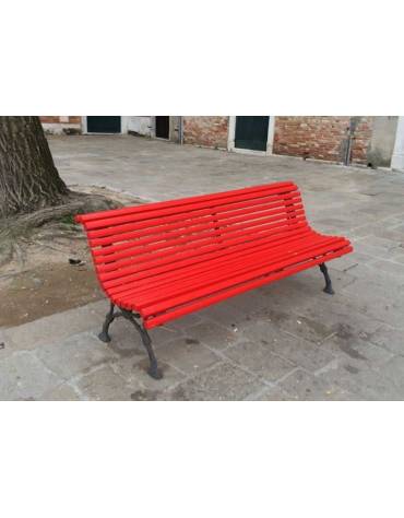 Panchina Zurigo doghe iroko cm50x170x86h