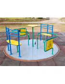 Giostra inclusiva per bambini disabili con 1 divanetto - cm Ø 225x88h