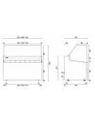 Vetrina gelati ventilata N° 4+4 vaschette da Lt. 4,75