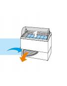 Vetrina Refrigerata per Gelato Tec - Temperatura -16°/- 18°C - Capacità 6+6 Vaschette - mm 1190x780x1230h