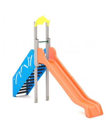 Scivolo Sali&scendi con scivolo in polietilene rotazionale - cm 425x80x335h
