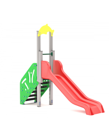 Scivolo Sali&scendi con scivolo in polietilene rotazionale - cm 298x80x265h