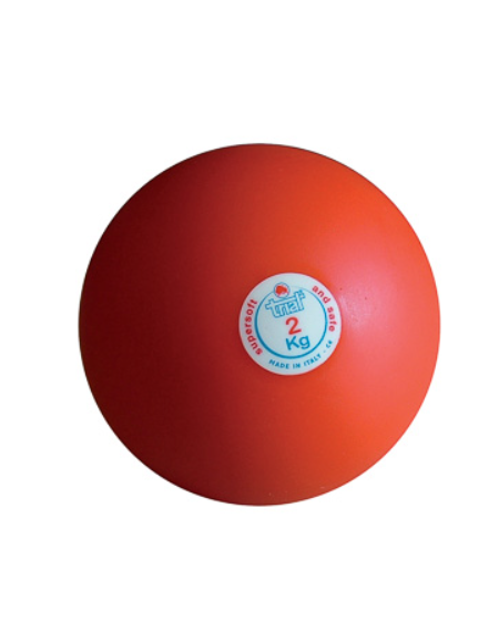 Palla getto di gomma anelastica, kg 2 per uso indoor