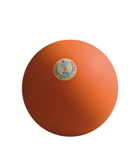 Palla getto di gomma anelastica, kg 3 per uso indoor