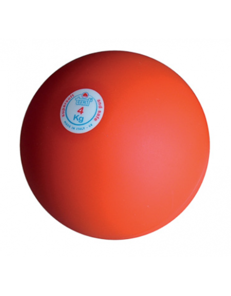 Palla getto di gomma anelastica, kg 4 per uso indoor