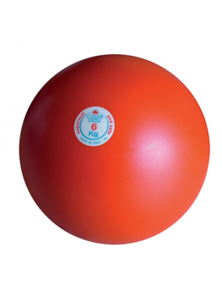 Palla getto di gomma anelastica, kg 6 per uso indoor
