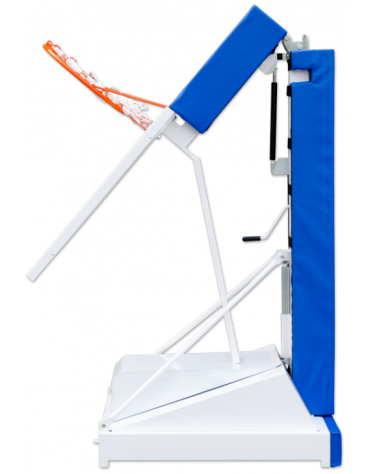 Struttura ricreativa monotubolare basket e minibasket, struttura in acciaio verniciato, tabellone in plexiglas