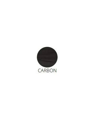 Carrello breakfast inox e legno. ripiano ribaltabile tondo colore carbon - cm Ø80x80h