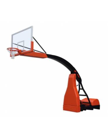 Impianto Hydroplay ACE mobile su ruote, omologato FIBA per competizioni di 1° livello, sbalzo cm 325