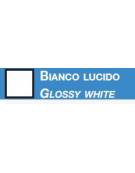 Banco vetrina semiovale cristalli temperati – luci alogene verticali su due lati – ripiani regolabili in altezza – cm 112 x 38 x
