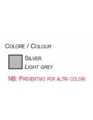 Banco vetrina semi-ovale - luci alogene - PARTE LEGNO LACCATA IN COLORE RAL A RICHIESTA O IN ECOPELLE cm 112 x 38 x 87h