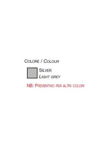Banco vetrina semi-ovale - luci alogene - PARTE LEGNO LACCATA IN COLORE RAL A RICHIESTA O IN ECOPELLE cm 112 x 38 x 87h