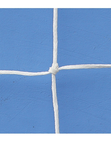 Coppia reti per porte calcio ridotto cm 600x200, in polipropilene, profondità cm 100/150